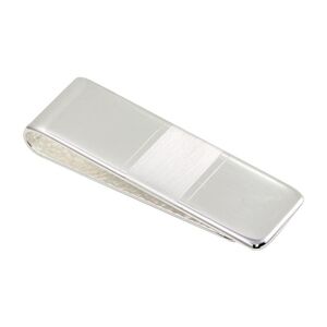 925 Sterling Silver Matte Bar Money clip